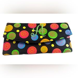 Travel Jewelry Organizer Case Leather Interior Monogram A